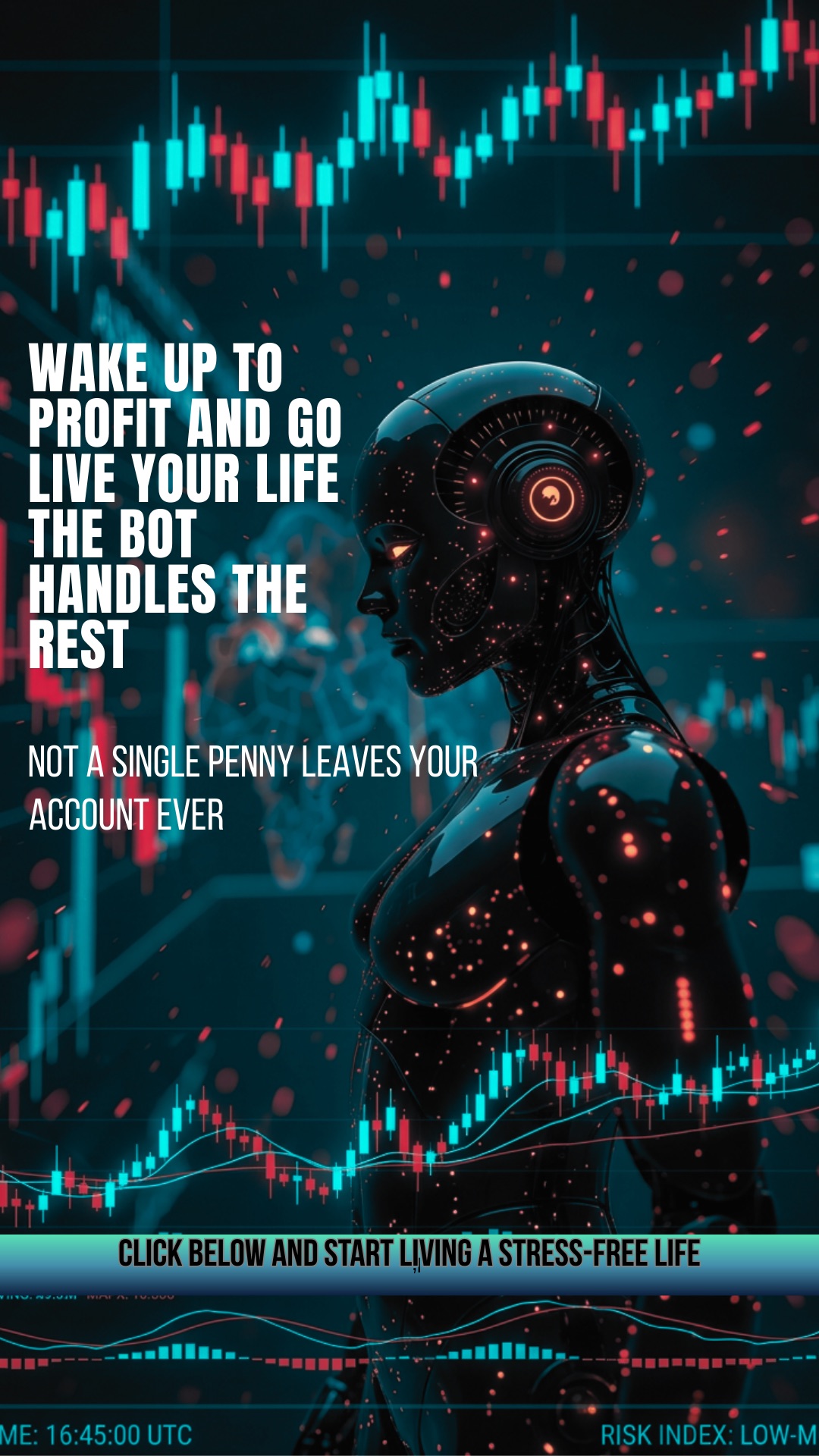 Ad statique : Wake up to profit and go live your life